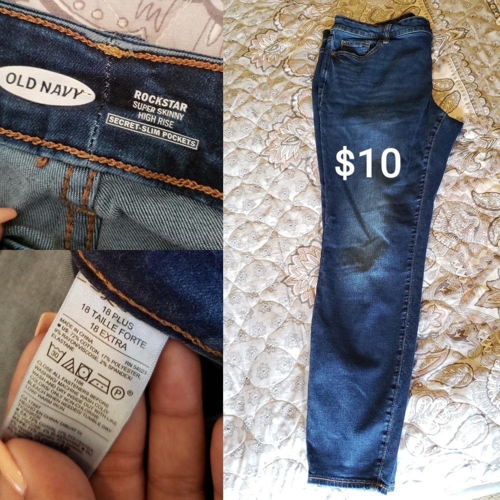 Old Navy Rockstar Jeans sz 18